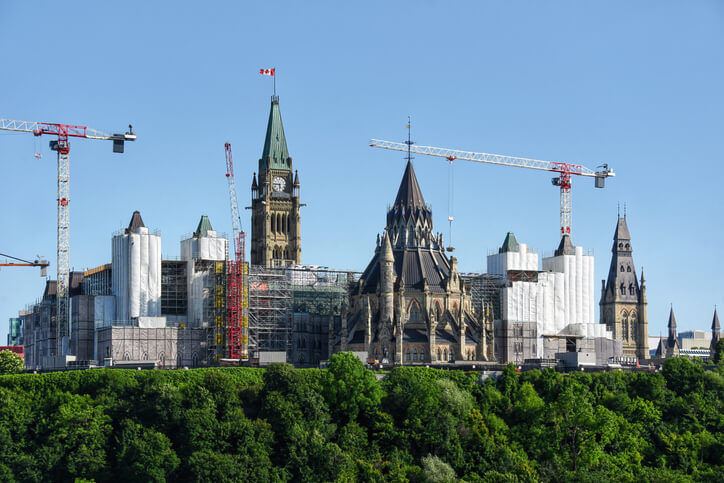 Parliament Buildings renovation project in Ottawa